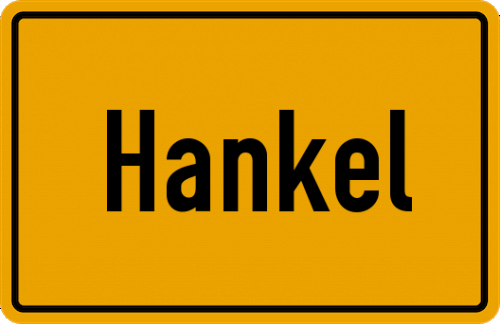 Ortsschild Hankel