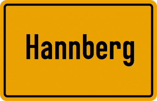 Ortsschild Hannberg