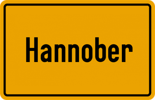 Ortsschild Hannober