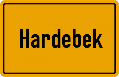 Ortsschild Hardebek
