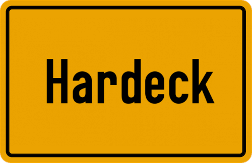 Ortsschild Hardeck