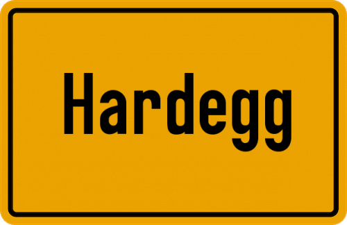 Ortsschild Hardegg