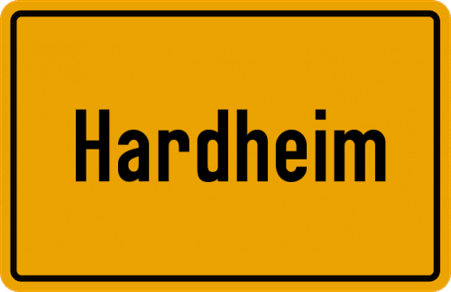 Ortsschild Hardheim