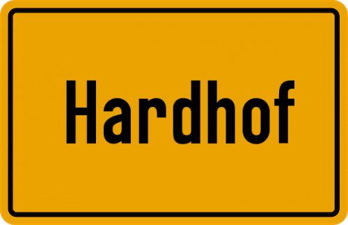 Ortsschild Hardhof