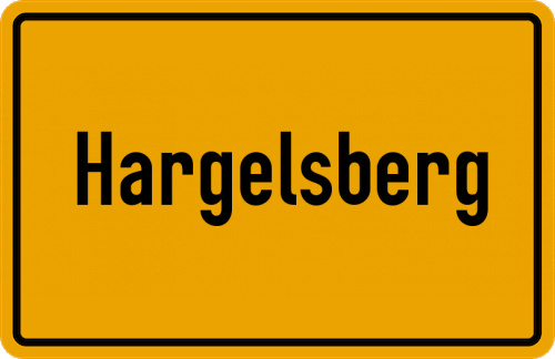 Ortsschild Hargelsberg