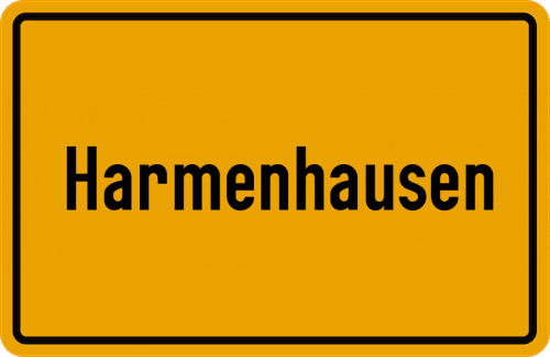 Ortsschild Harmenhausen