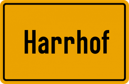 Ortsschild Harrhof