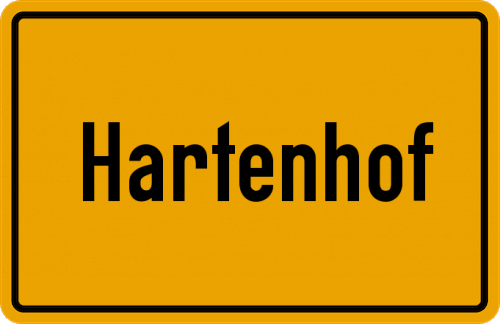 Ortsschild Hartenhof