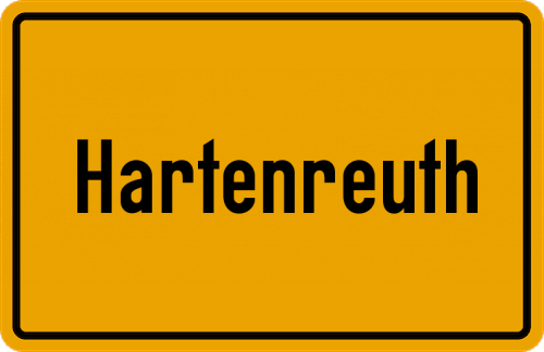 Ortsschild Hartenreuth