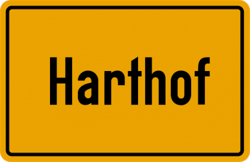 Ortsschild Harthof