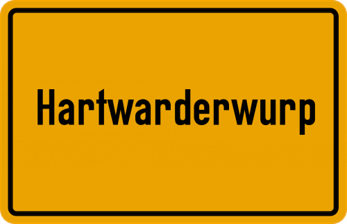 Ortsschild Hartwarderwurp