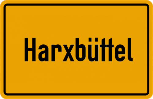 Ortsschild Harxbüttel