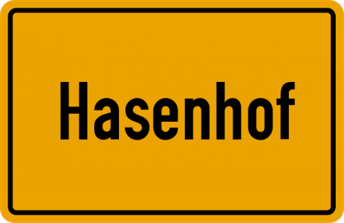 Ortsschild Hasenhof