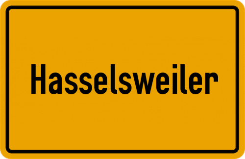 Ortsschild Hasselsweiler