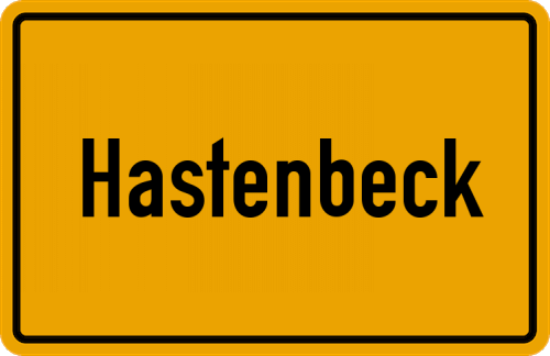 Ortsschild Hastenbeck