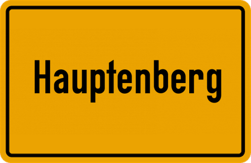 Ortsschild Hauptenberg