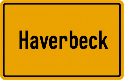 Ortsschild Haverbeck