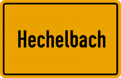 Ortsschild Hechelbach