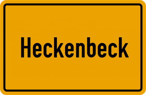 Ortsschild Heckenbeck