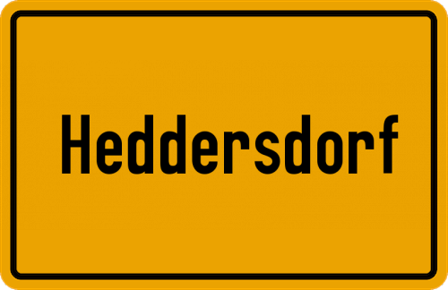 Ortsschild Heddersdorf
