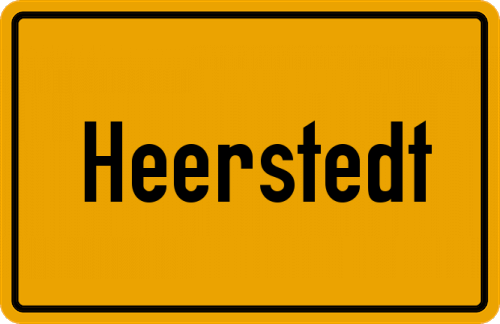 Ortsschild Heerstedt