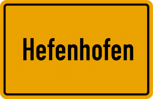Ortsschild Hefenhofen