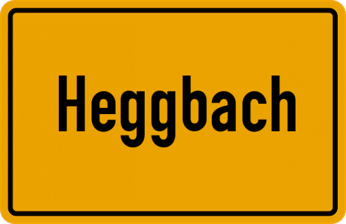 Ortsschild Heggbach