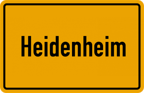 Ort Heidenheim zum kostenlosen Download