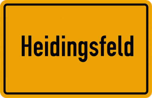 Ortsschild Heidingsfeld