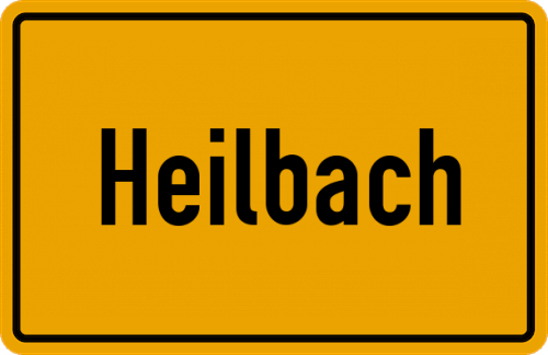 Ortsschild Heilbach, Eifel