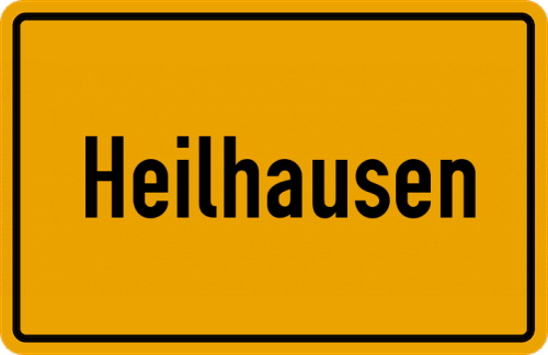 Ortsschild Heilhausen