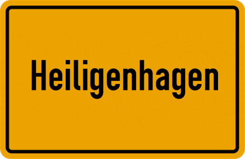 Ortsschild Heiligenhagen