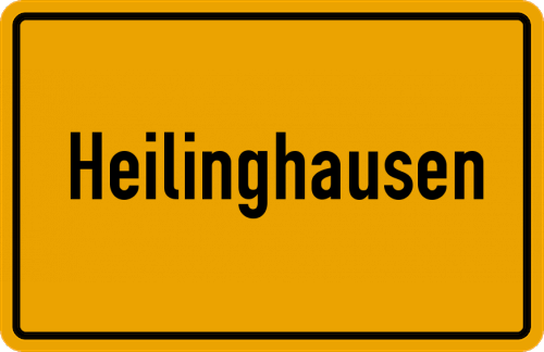 Ortsschild Heilinghausen