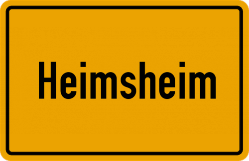 Ortsschild Heimsheim