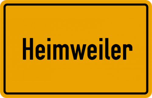 Ortsschild Heimweiler