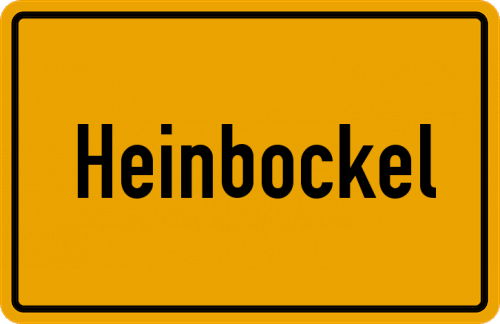 Ortsschild Heinbockel