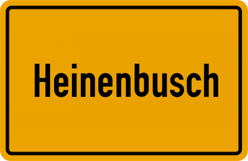 Ortsschild Heinenbusch
