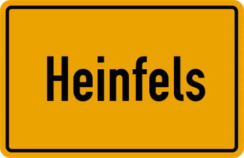 Ortsschild Heinfels