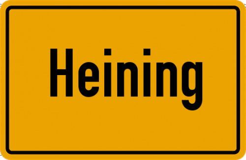 Ortsschild Heining, Kreis Passau