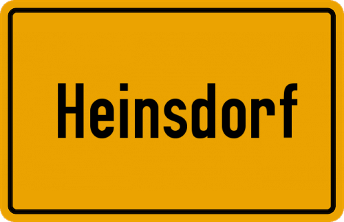 Ortsschild Heinsdorf
