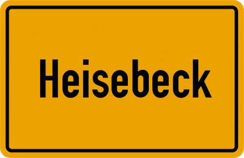 Ortsschild Heisebeck