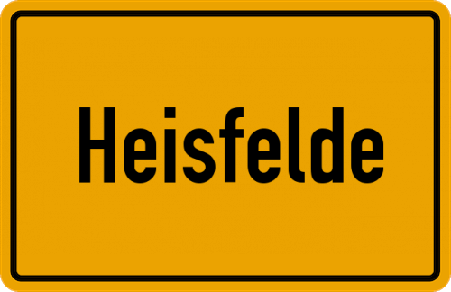 Ortsschild Heisfelde