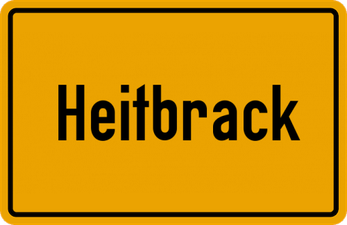 Ortsschild Heitbrack