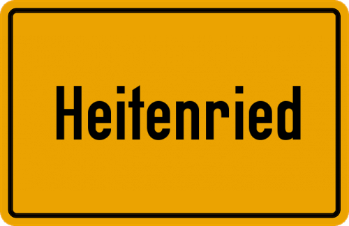 Ortsschild Heitenried