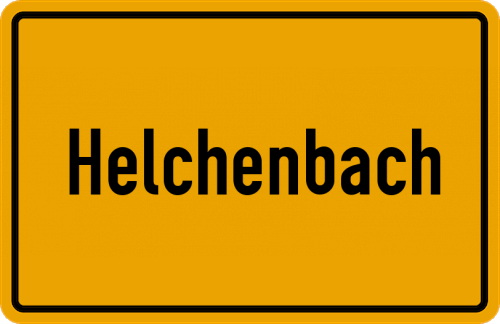 Ortsschild Helchenbach