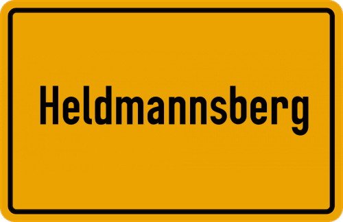 Ortsschild Heldmannsberg