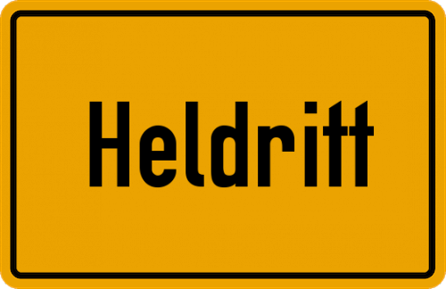 Ortsschild Heldritt