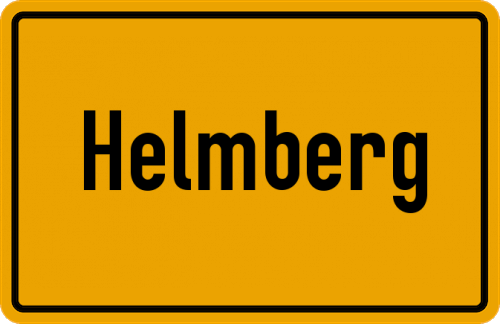 Ortsschild Helmberg