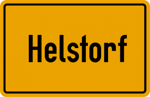 Ortsschild Helstorf