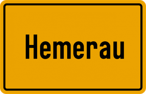 Ortsschild Hemerau